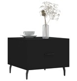 VidaXL Salontafel 50x50x40 cm bewerkt hout zwart