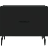VidaXL Salontafel 50x50x40 cm bewerkt hout zwart