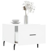 VidaXL Salontafel 50x50x40 cm bewerkt hout wit