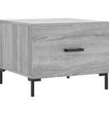 VidaXL Salontafel 50x50x40 cm bewerkt hout grijs sonoma eiken