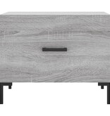 VidaXL Salontafel 50x50x40 cm bewerkt hout grijs sonoma eiken
