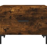 VidaXL Salontafel 50x50x40 cm bewerkt hout gerookt eikenkleurig