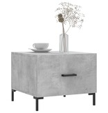 VidaXL Salontafel 50x50x40 cm bewerkt hout betongrijs