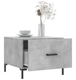 VidaXL Salontafel 50x50x40 cm bewerkt hout betongrijs