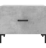 VidaXL Salontafel 50x50x40 cm bewerkt hout betongrijs