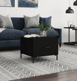 VidaXL Salontafel 50x50x40 cm bewerkt hout zwart