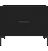 VidaXL Salontafel 50x50x40 cm bewerkt hout zwart