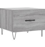 VidaXL Salontafel 50x50x40 cm bewerkt hout grijs sonoma eiken