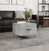 VidaXL Salontafel 50x50x40 cm bewerkt hout betongrijs