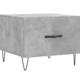 VidaXL Salontafel 50x50x40 cm bewerkt hout betongrijs