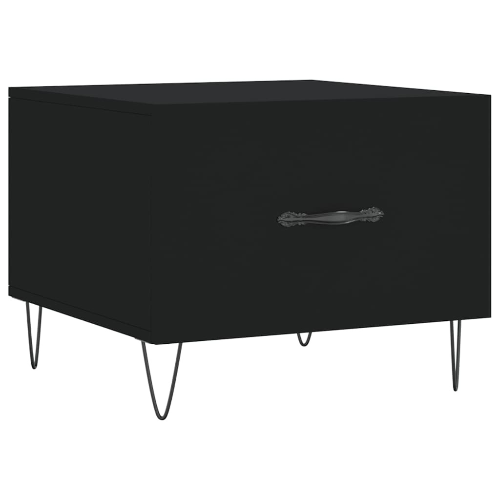 VidaXL Salontafel 50x50x40 cm bewerkt hout zwart
