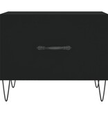 VidaXL Salontafel 50x50x40 cm bewerkt hout zwart