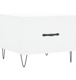 VidaXL Salontafel 50x50x40 cm bewerkt hout wit