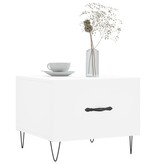 VidaXL Salontafel 50x50x40 cm bewerkt hout wit