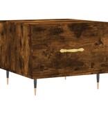 VidaXL Salontafel 50x50x40 cm bewerkt hout gerookt eikenkleurig