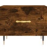 VidaXL Salontafel 50x50x40 cm bewerkt hout gerookt eikenkleurig