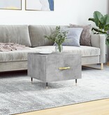 VidaXL Salontafel 50x50x40 cm bewerkt hout betongrijs