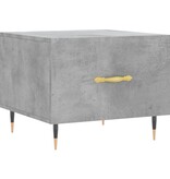 VidaXL Salontafel 50x50x40 cm bewerkt hout betongrijs