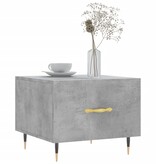 VidaXL Salontafel 50x50x40 cm bewerkt hout betongrijs