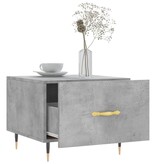 VidaXL Salontafel 50x50x40 cm bewerkt hout betongrijs