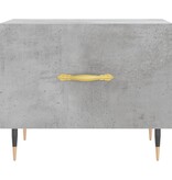 VidaXL Salontafel 50x50x40 cm bewerkt hout betongrijs