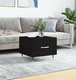 VidaXL Salontafel 50x50x40 cm bewerkt hout zwart