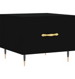 VidaXL Salontafel 50x50x40 cm bewerkt hout zwart