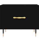 VidaXL Salontafel 50x50x40 cm bewerkt hout zwart