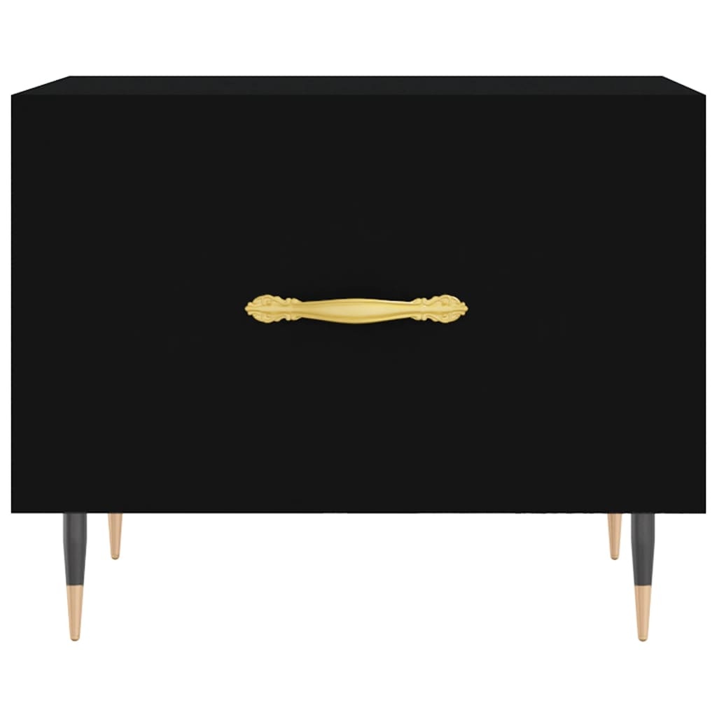 VidaXL Salontafel 50x50x40 cm bewerkt hout zwart