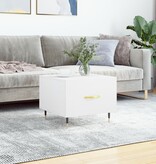 VidaXL Salontafel 50x50x40 cm bewerkt hout wit