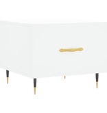 VidaXL Salontafel 50x50x40 cm bewerkt hout wit