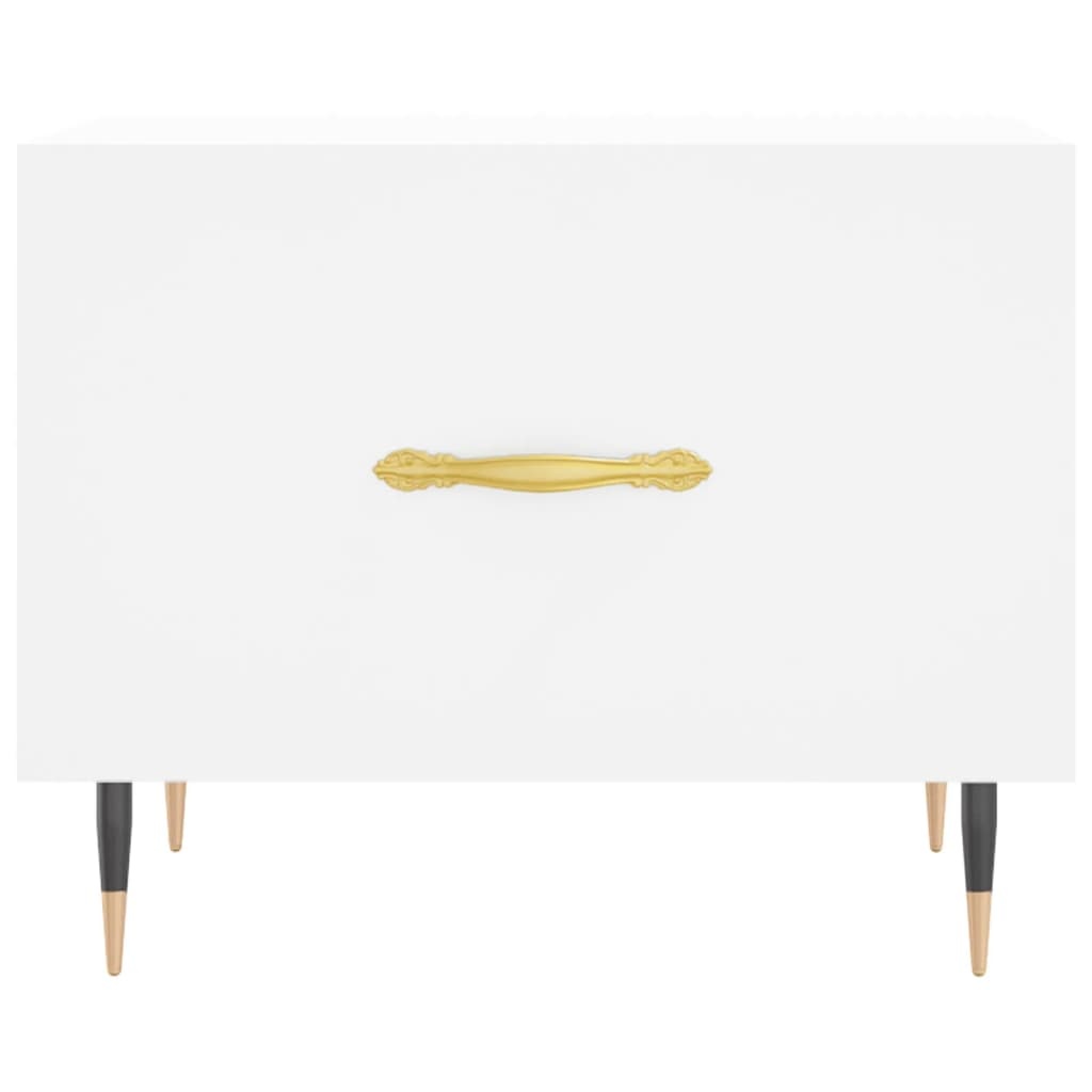 VidaXL Salontafel 50x50x40 cm bewerkt hout wit