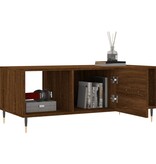 VidaXL Salontafel 102x50x40 cm bewerkt hout bruineikenkleurig