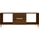 VidaXL Salontafel 102x50x40 cm bewerkt hout bruineikenkleurig
