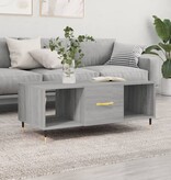 VidaXL Salontafel 102x50x40 cm bewerkt hout grijs sonoma eikenkleurig