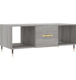 VidaXL Salontafel 102x50x40 cm bewerkt hout grijs sonoma eikenkleurig