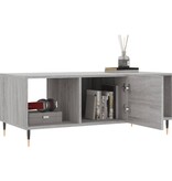 VidaXL Salontafel 102x50x40 cm bewerkt hout grijs sonoma eikenkleurig