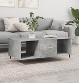 VidaXL Salontafel 102x50x40 cm bewerkt hout betongrijs