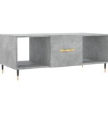 VidaXL Salontafel 102x50x40 cm bewerkt hout betongrijs