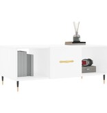 VidaXL Salontafel 102x50x40 cm bewerkt hout wit