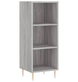 VidaXL Dressoir 34,5x32,5x90 cm bewerkt hout grijs sonoma eikenkleurig