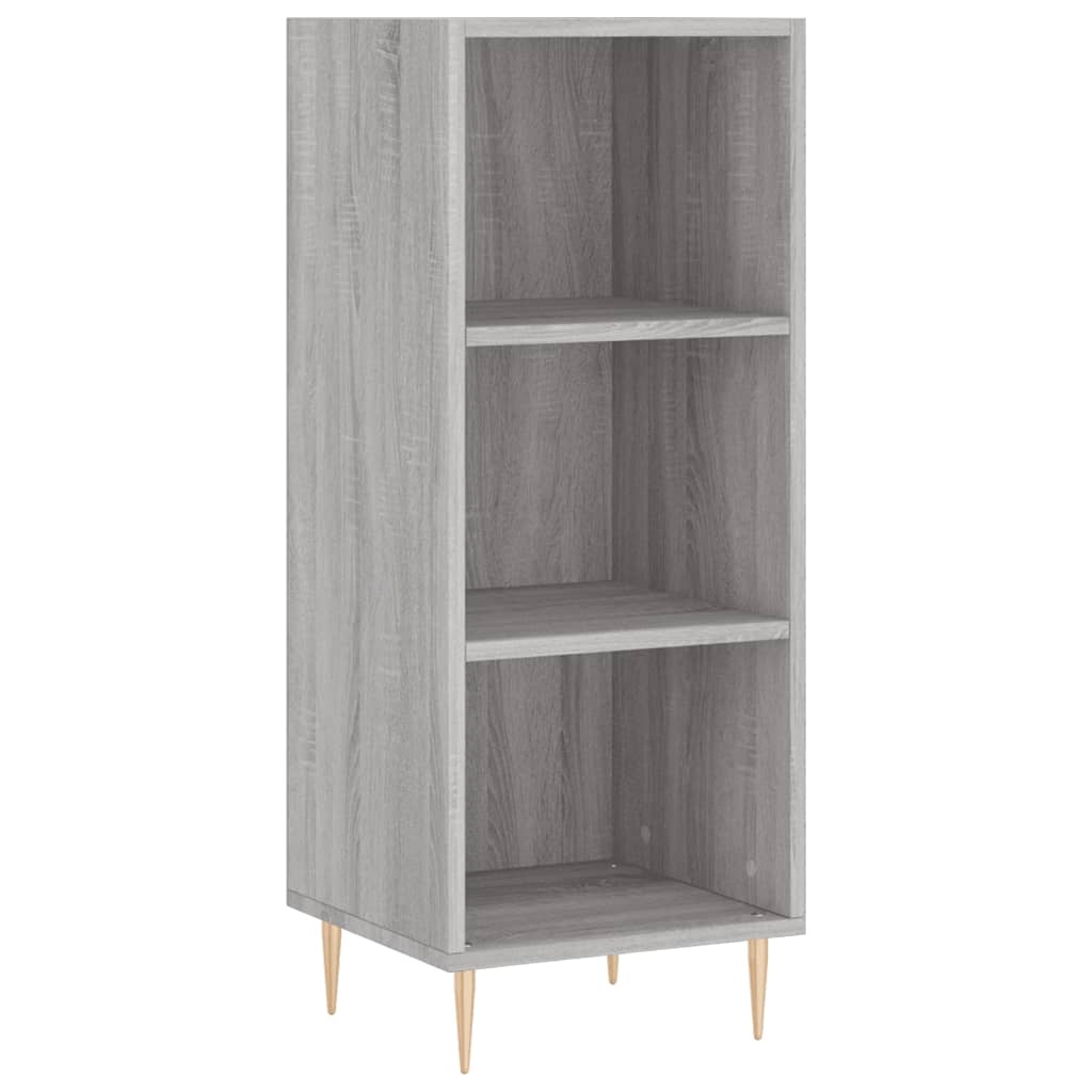 VidaXL Dressoir 34,5x32,5x90 cm bewerkt hout grijs sonoma eikenkleurig