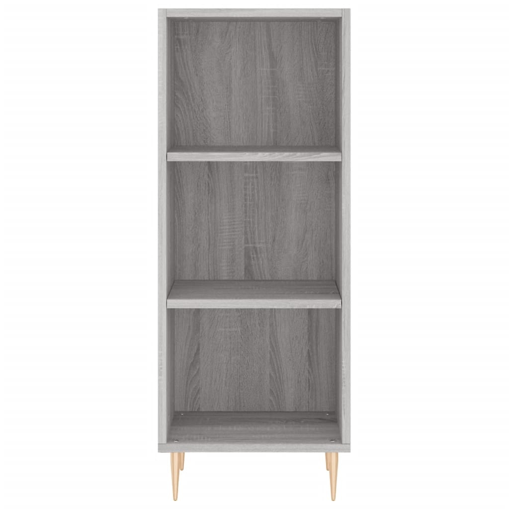 VidaXL Dressoir 34,5x32,5x90 cm bewerkt hout grijs sonoma eikenkleurig