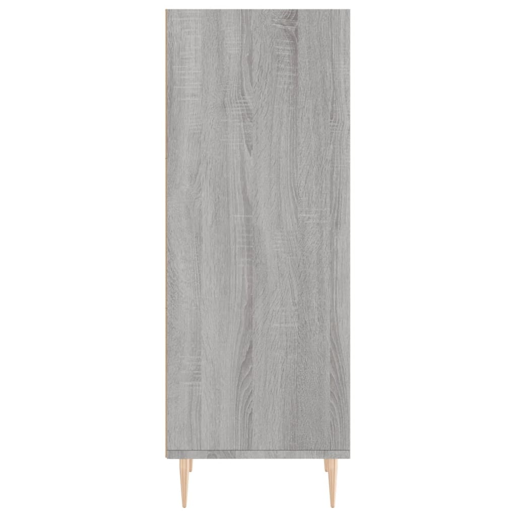 VidaXL Dressoir 34,5x32,5x90 cm bewerkt hout grijs sonoma eikenkleurig