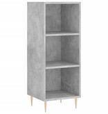 VidaXL Dressoir 34,5x32,5x90 cm bewerkt hout betongrijs