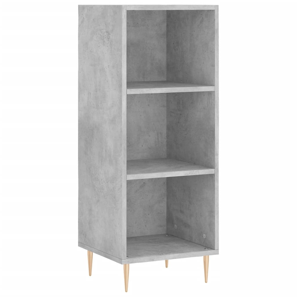 VidaXL Dressoir 34,5x32,5x90 cm bewerkt hout betongrijs