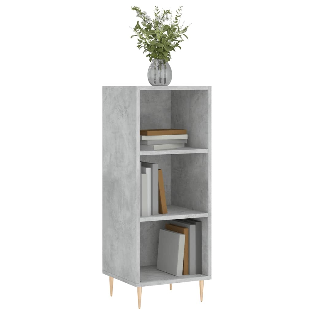 VidaXL Dressoir 34,5x32,5x90 cm bewerkt hout betongrijs