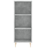 VidaXL Dressoir 34,5x32,5x90 cm bewerkt hout betongrijs