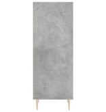 VidaXL Dressoir 34,5x32,5x90 cm bewerkt hout betongrijs