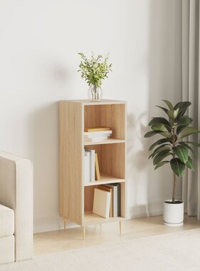 VidaXL Dressoir 34,5x32,5x90 cm bewerkt hout sonoma eikenkleurig